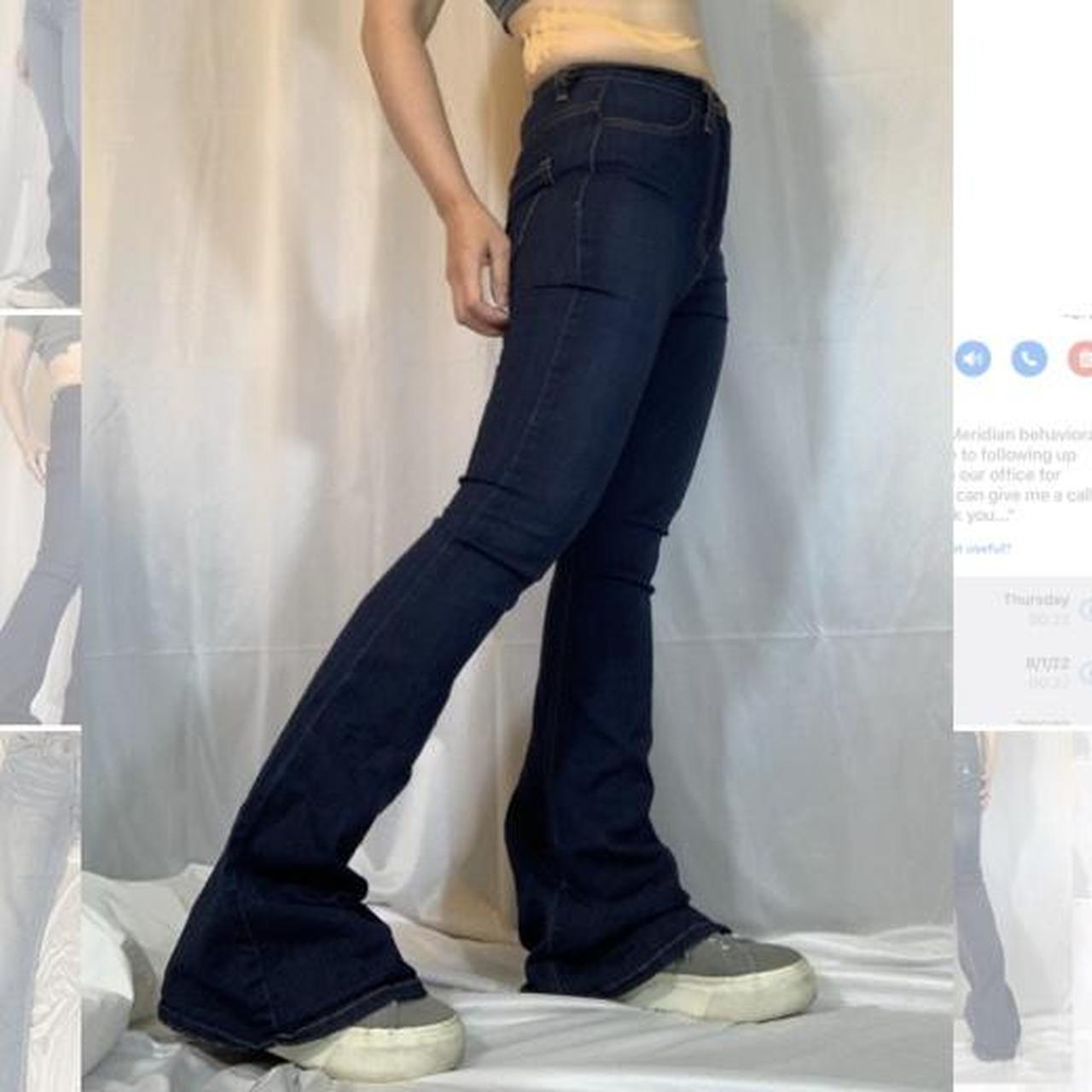 Product Image 4 - Navy high rise flare jeans