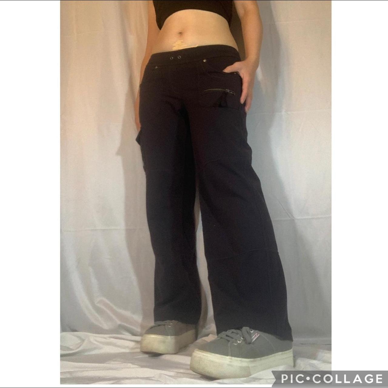 Product Image 2 - Black low rise cargo pants(b1)
Wide