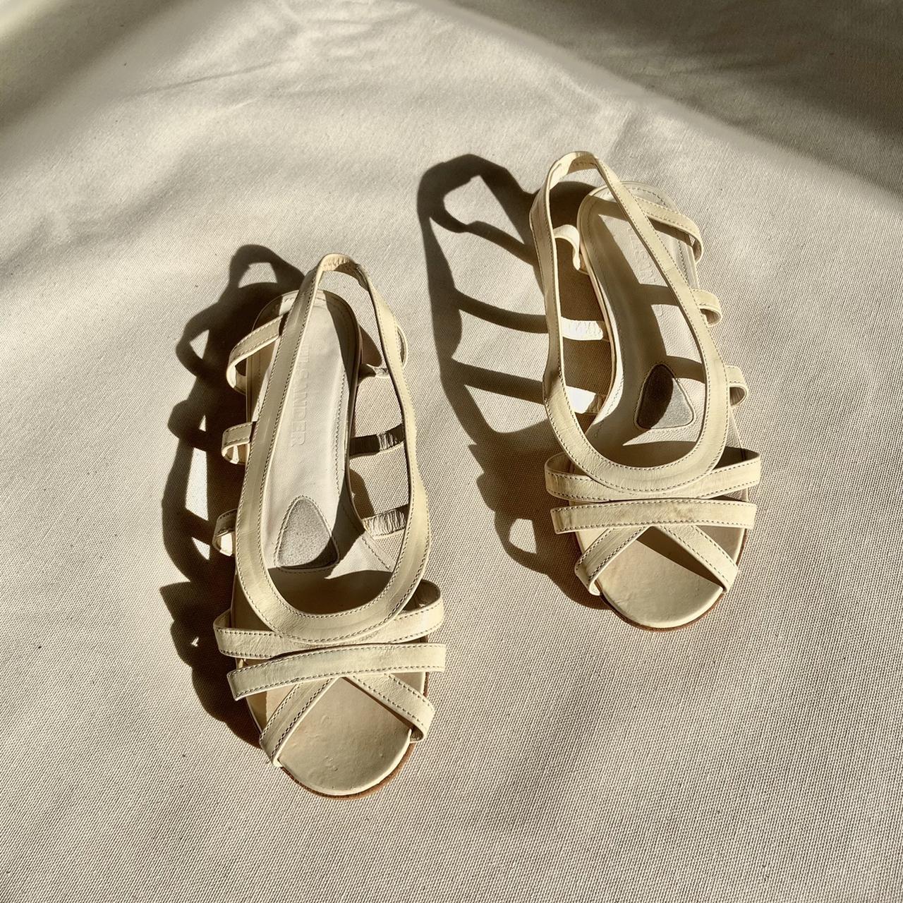 Jil Sander Women's Cream Sandals (2)
