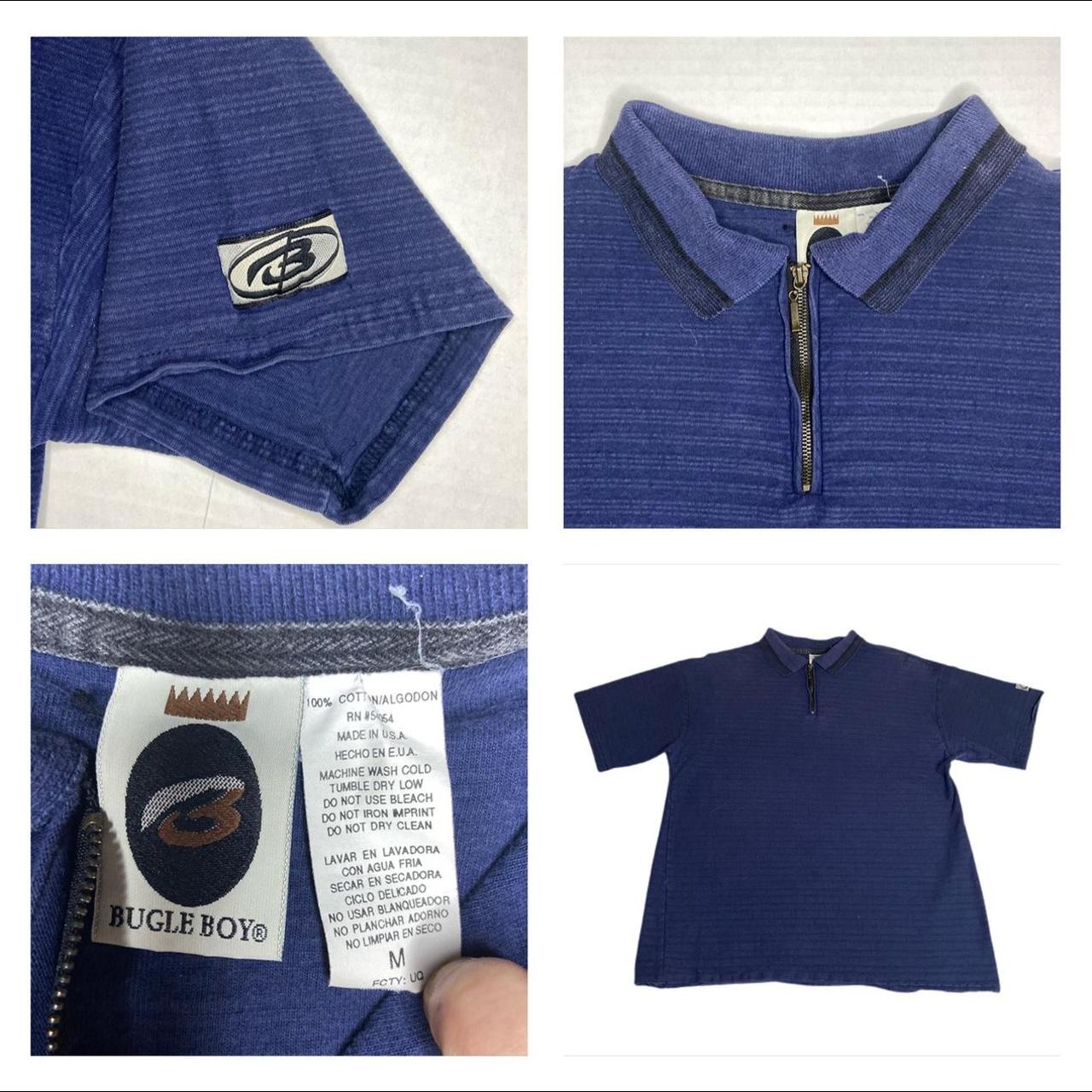 Bugle Boy Men's Navy Poloshirts Depop