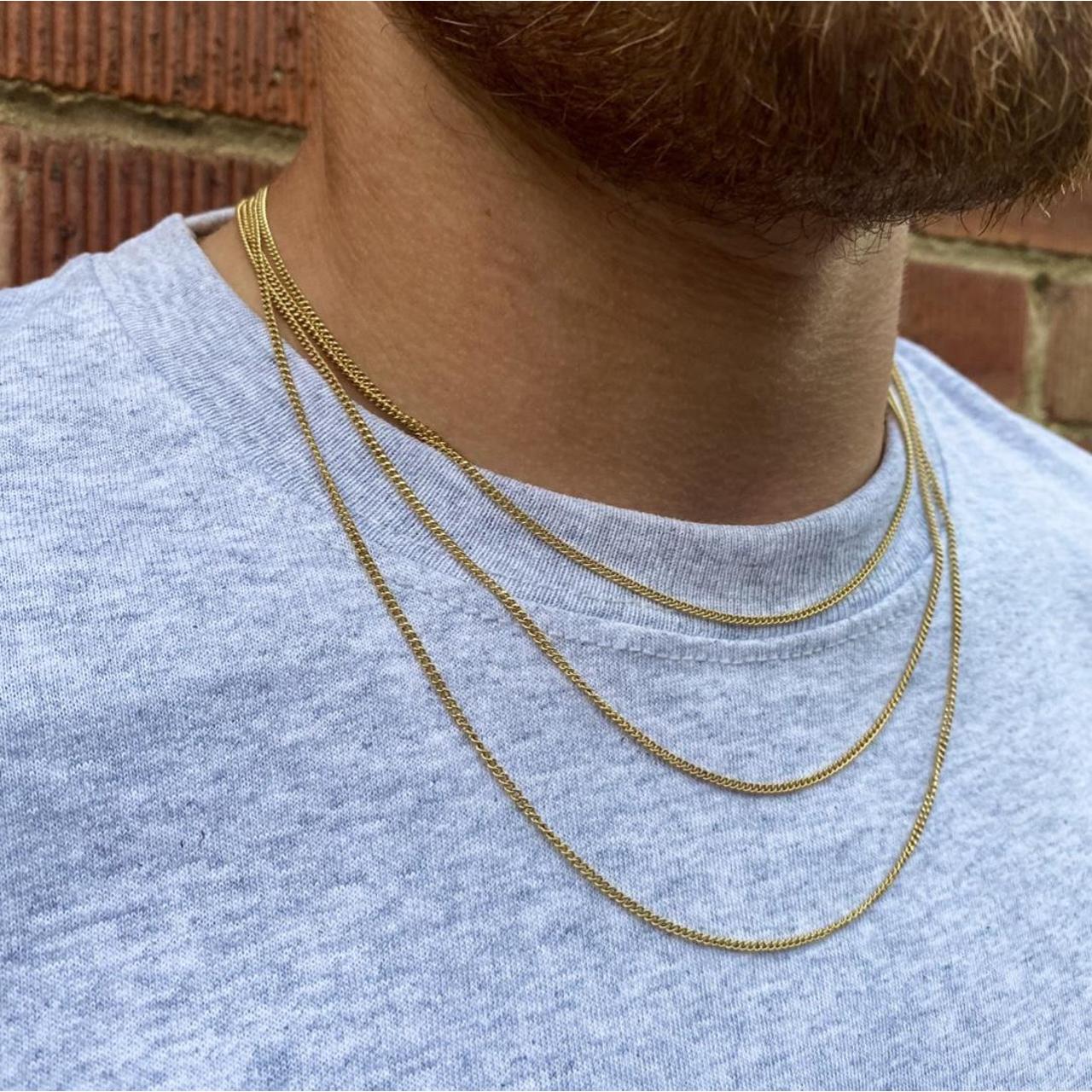 Connell Chain 2mm Gold Chain Mens Curb Chain Gold Connell's Chain