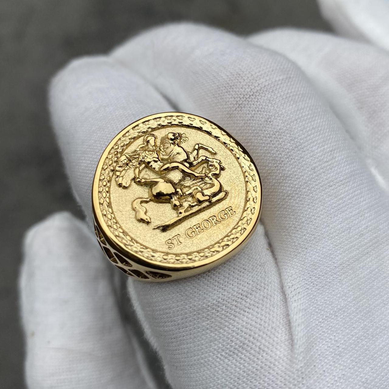 St george coin on sale ring