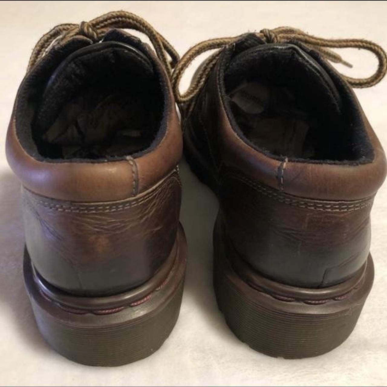 Vintage UK size 8 Dr. Martens 8457 in brown leather.... - Depop