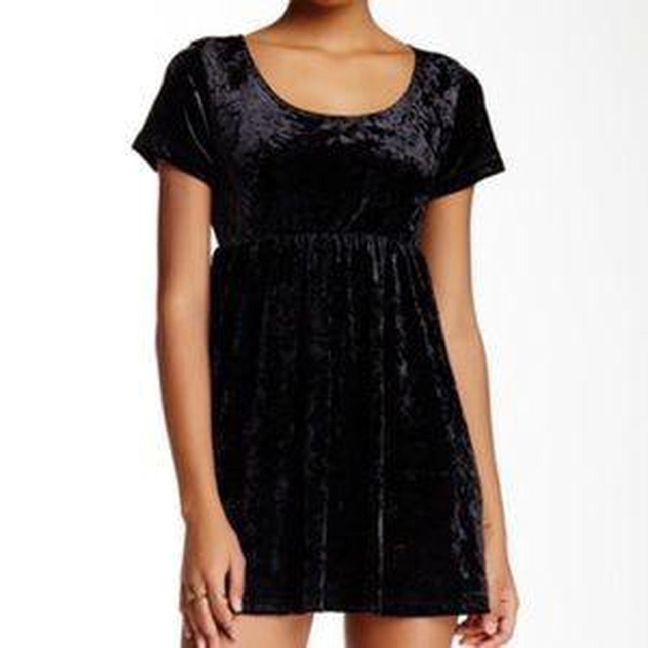 american apparel black babydoll dress