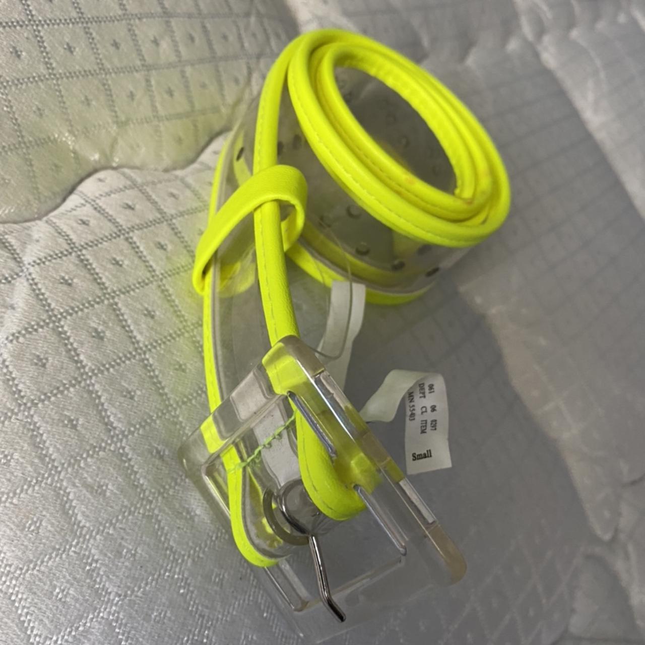 neon green and clear belt from target super dope Depop