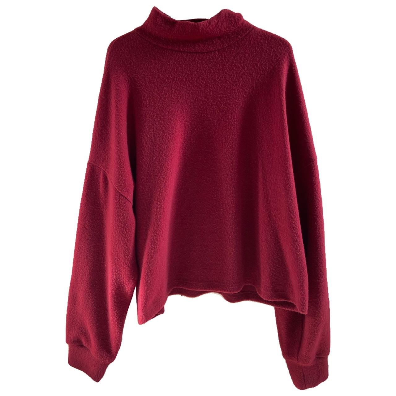 New Look Women's Burgundy Jumper | Depop