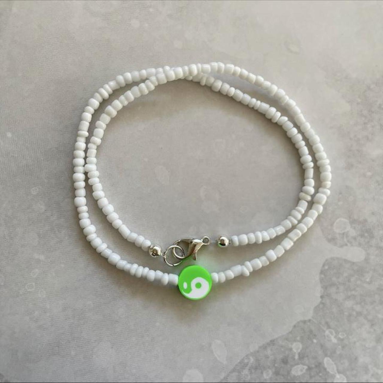 Product Image 2 - Green yin yang beaded necklace