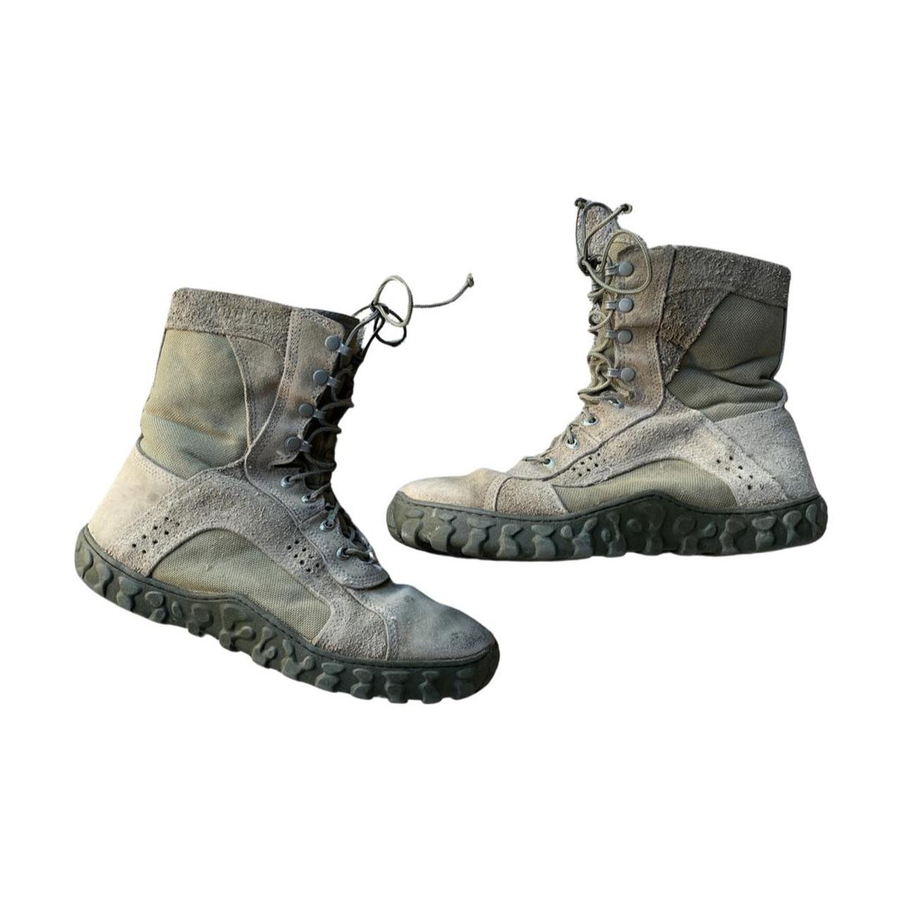 Vintage rocky army green combat boots. Tagged a size... Depop