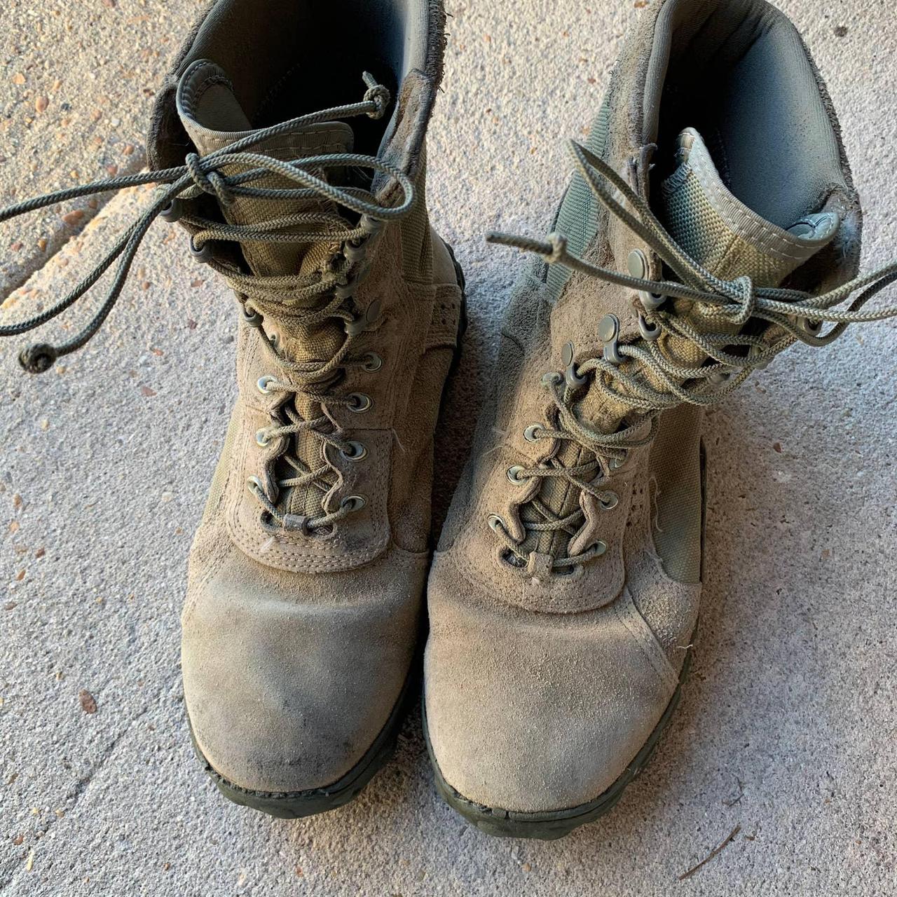 Vintage rocky army green combat boots. Tagged a size... Depop
