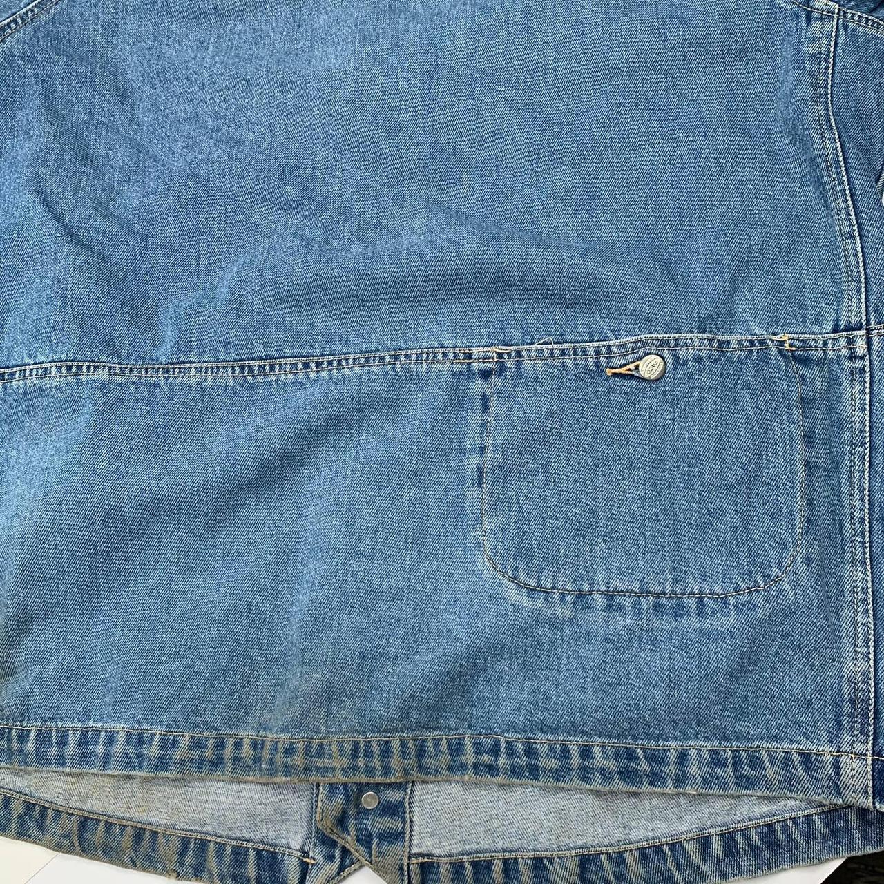 Vintage paco jeans denim button up chore coat... - Depop