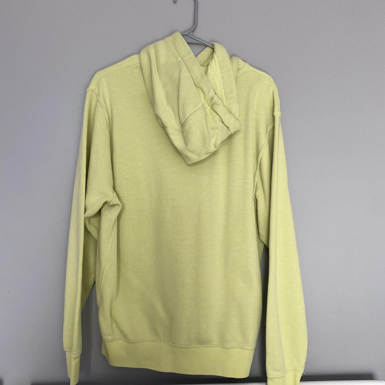 light green nike hoodie size medium only worn a... Depop