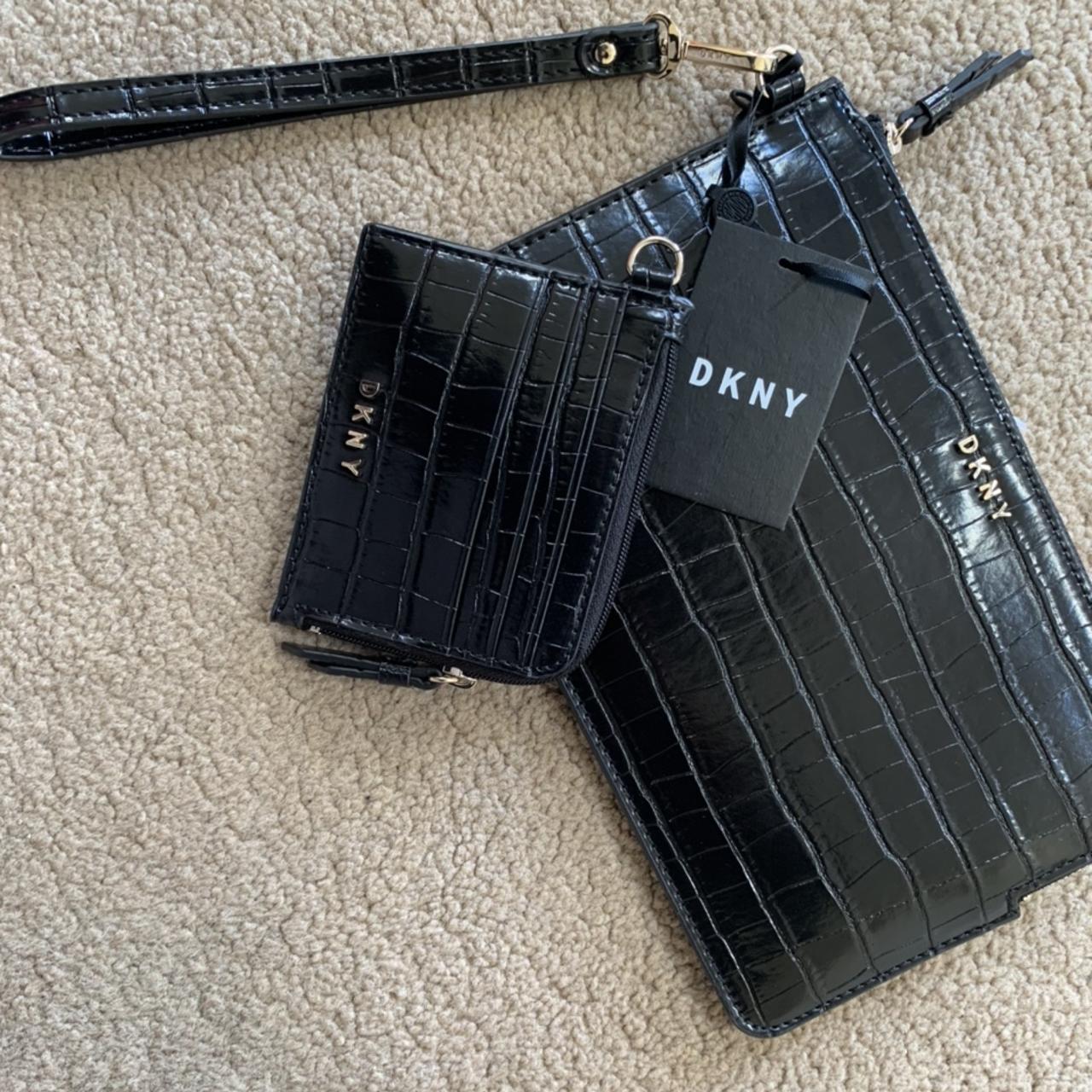 dkny zip card holder
