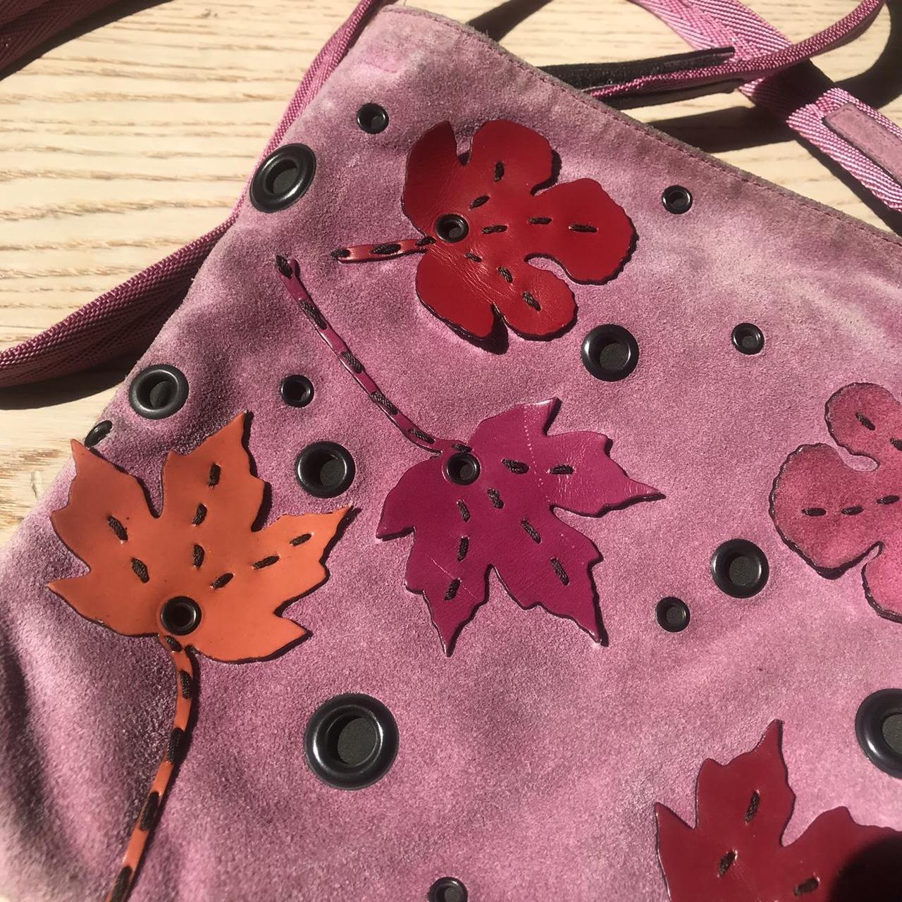 Rare vintage Prada 1999 autumnal pink suede and...