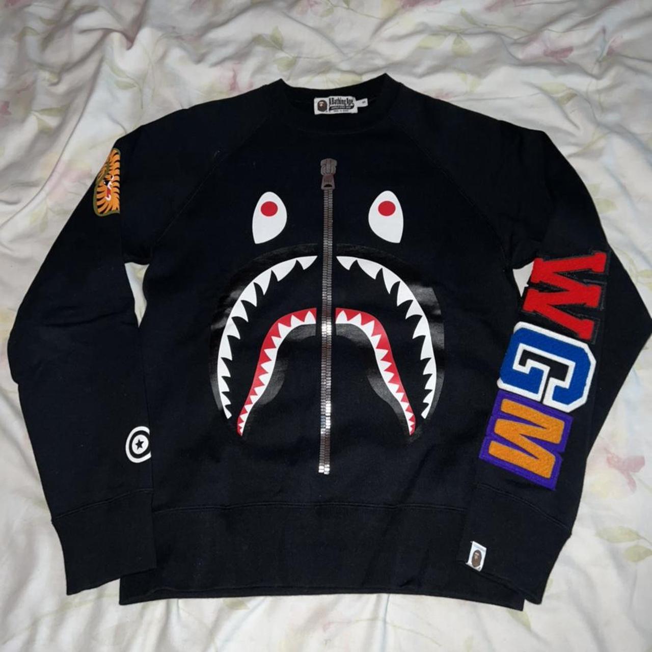 Bape shark jumper Pristine condition only worn... - Depop