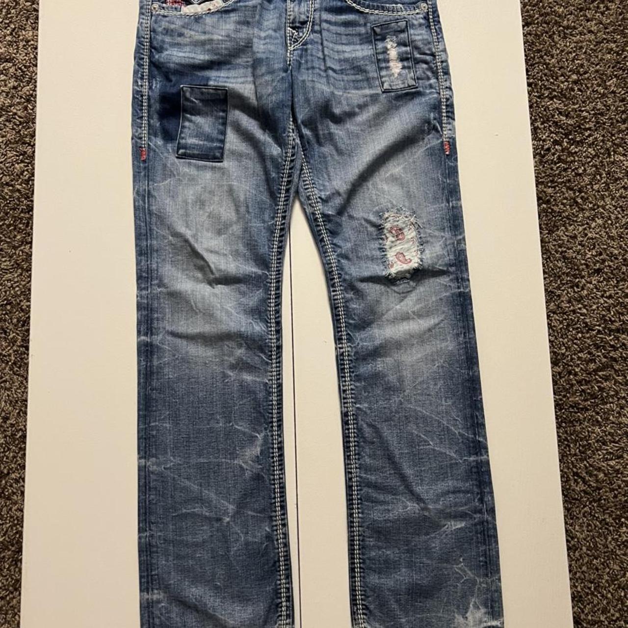 true religion double stitch jeans