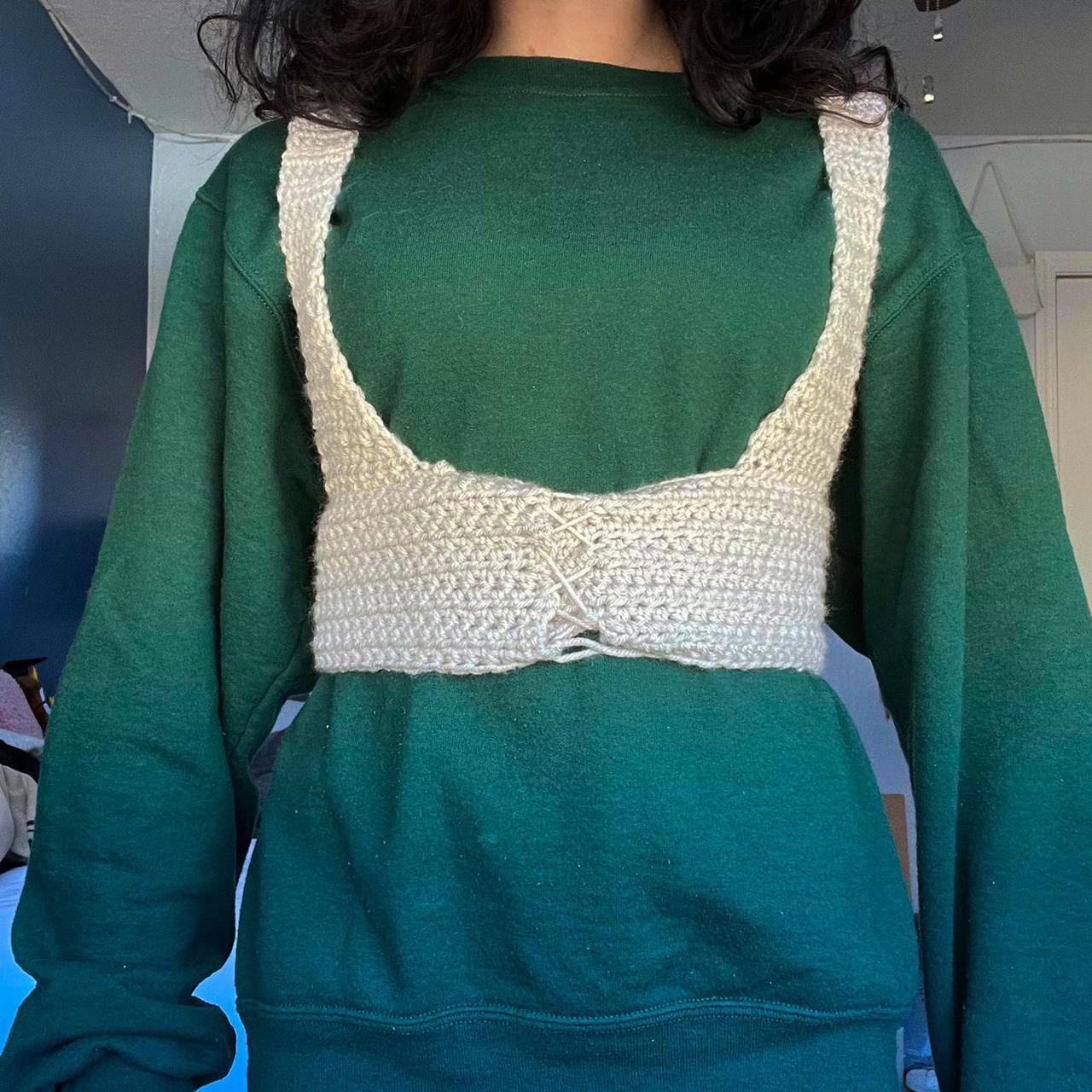 Crochet croset PM FOR DIFFERENT COLOR extra $5 fee Depop