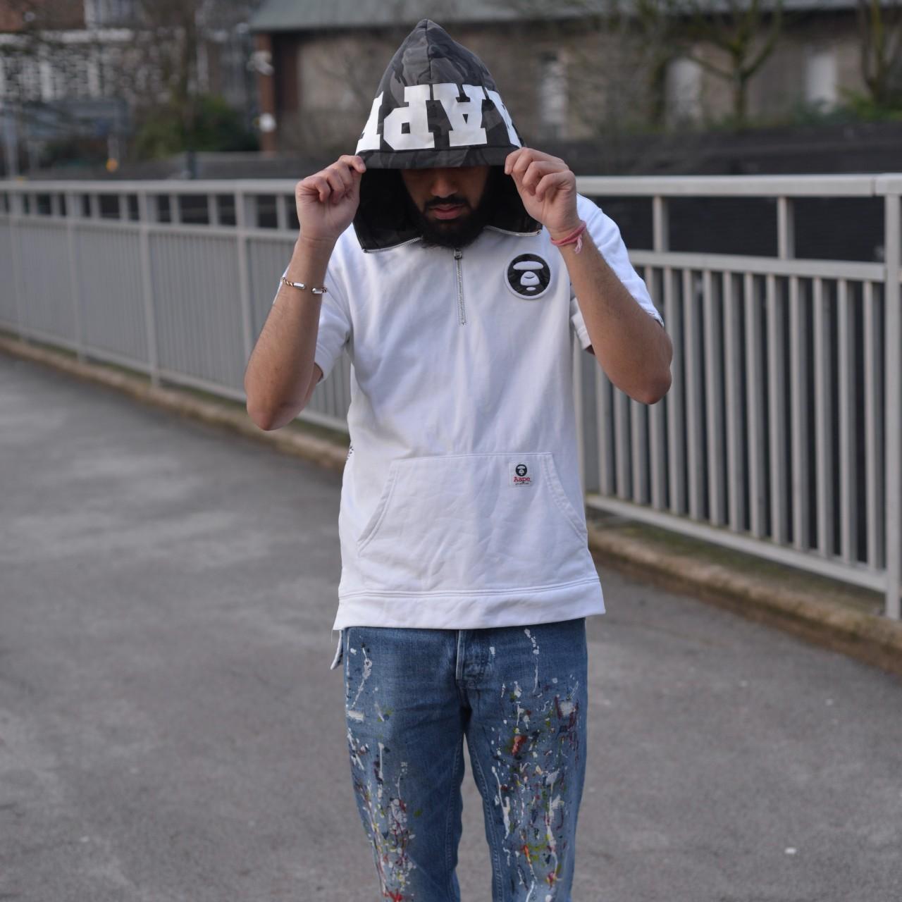  Bape Hoodie White