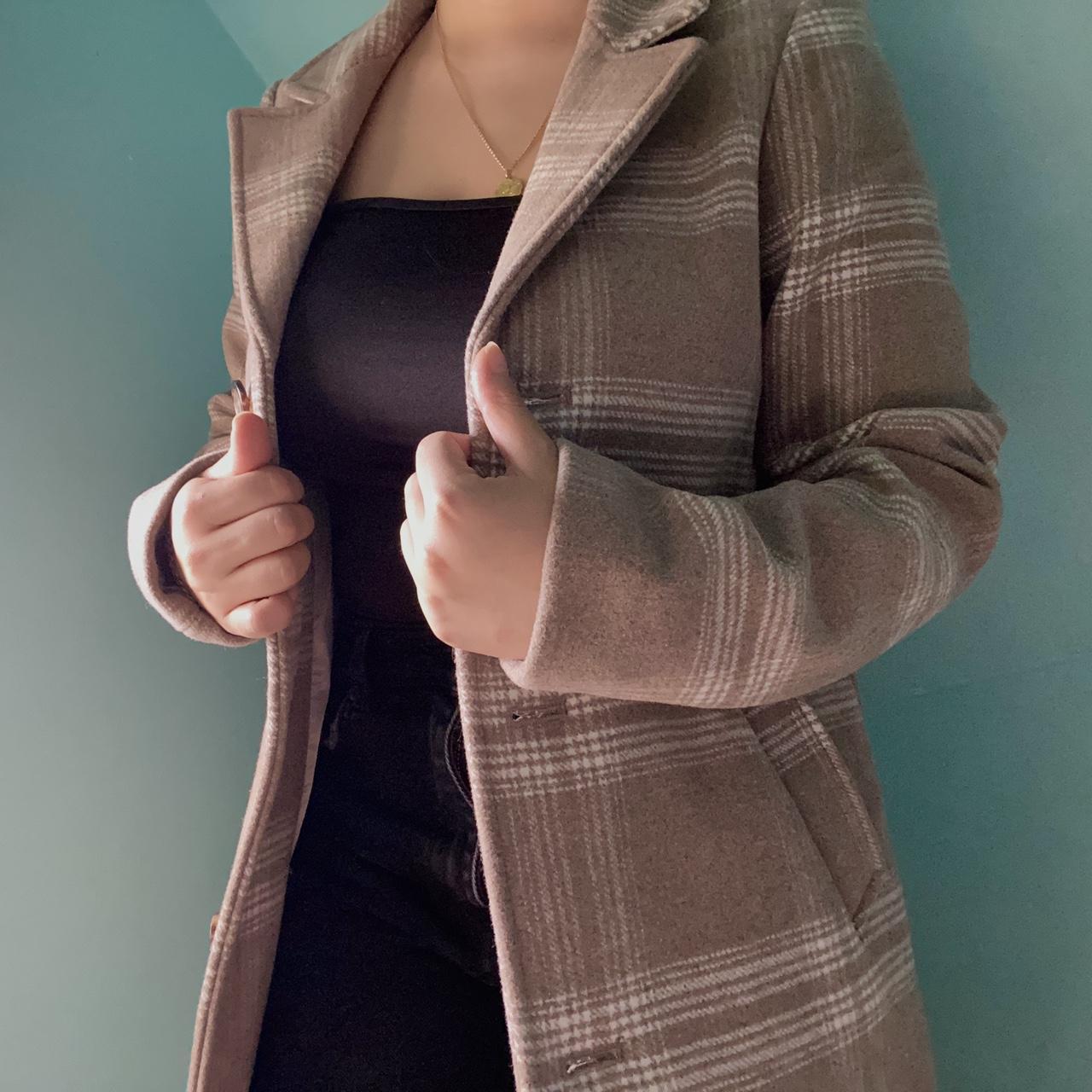 Abercrombie Fitch Dad Coat in Oatmeal