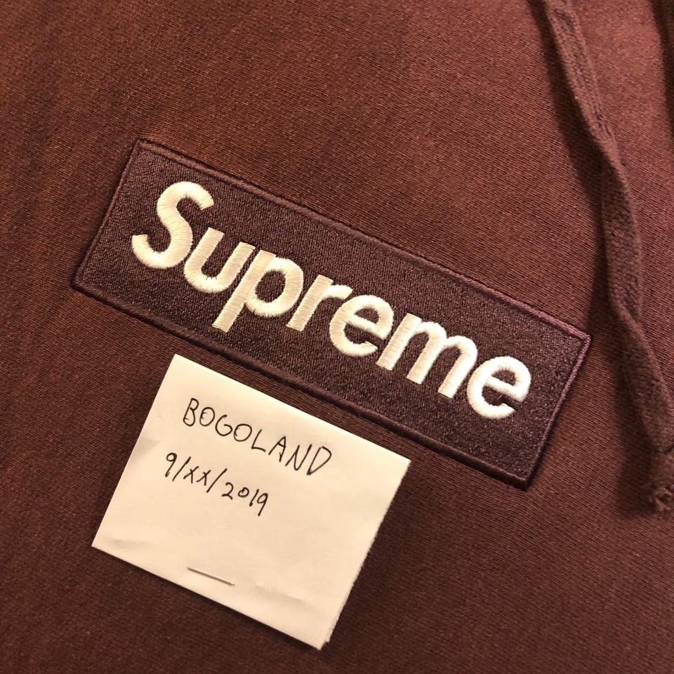 Supreme wine outlet box logo hoodie