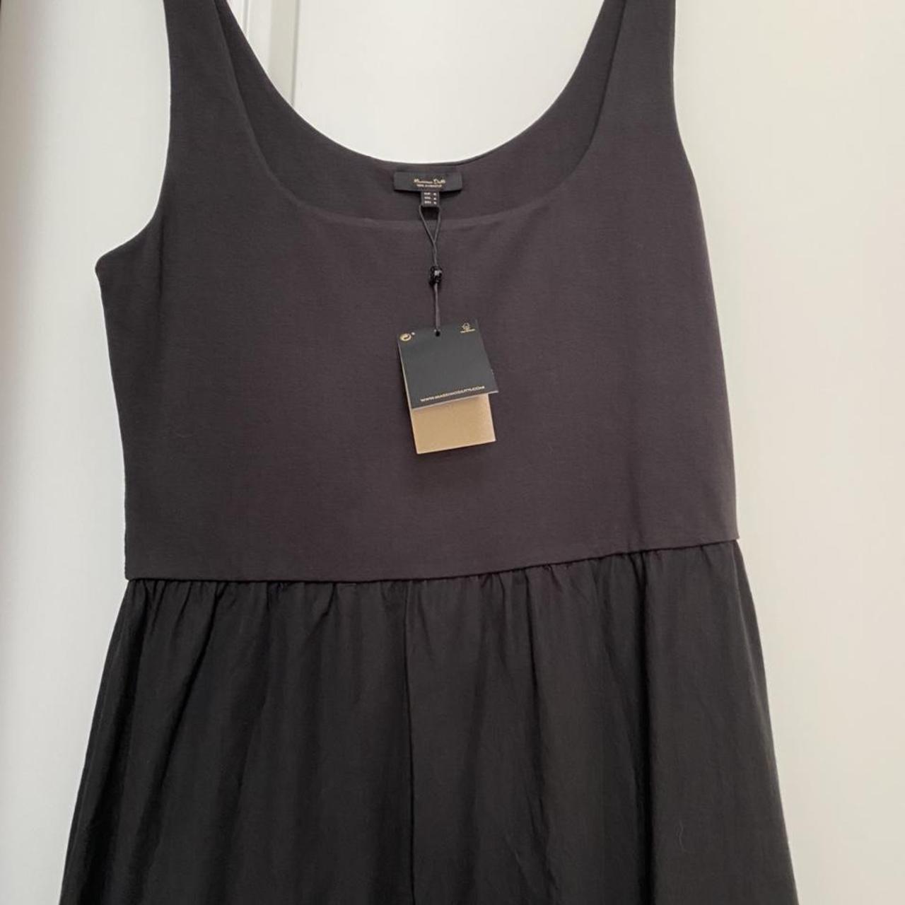 Vestito nero , corpetto in tubolare di maglia di... - Depop