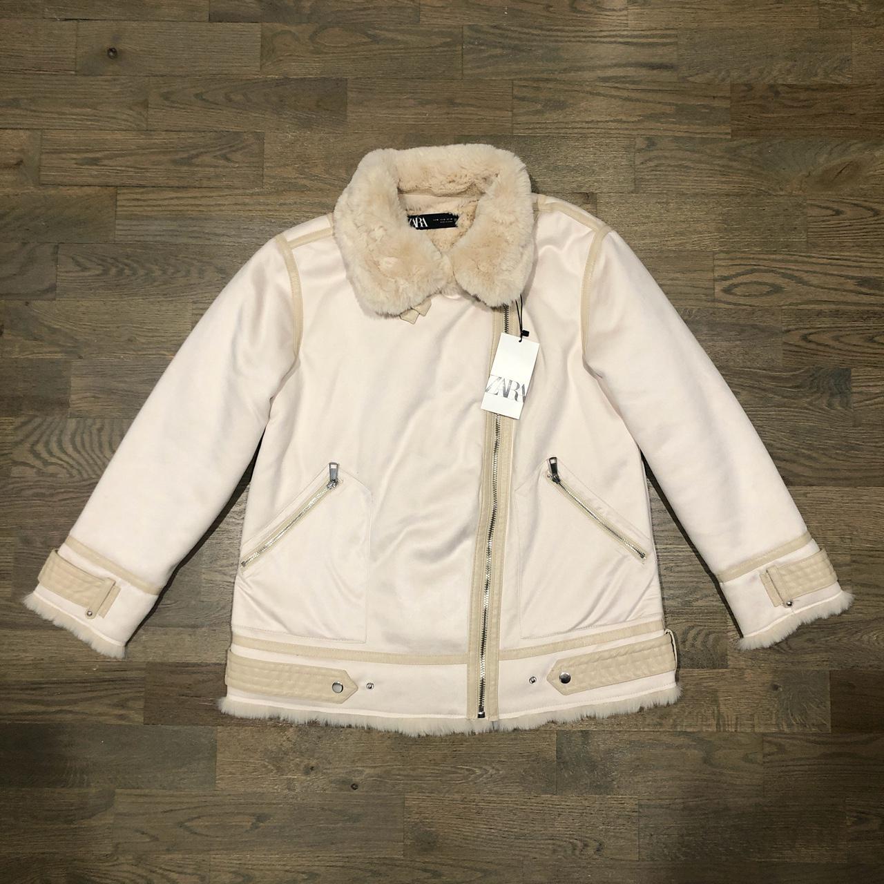 Never worn sold out Zara Double Faced Fur Suede... Depop