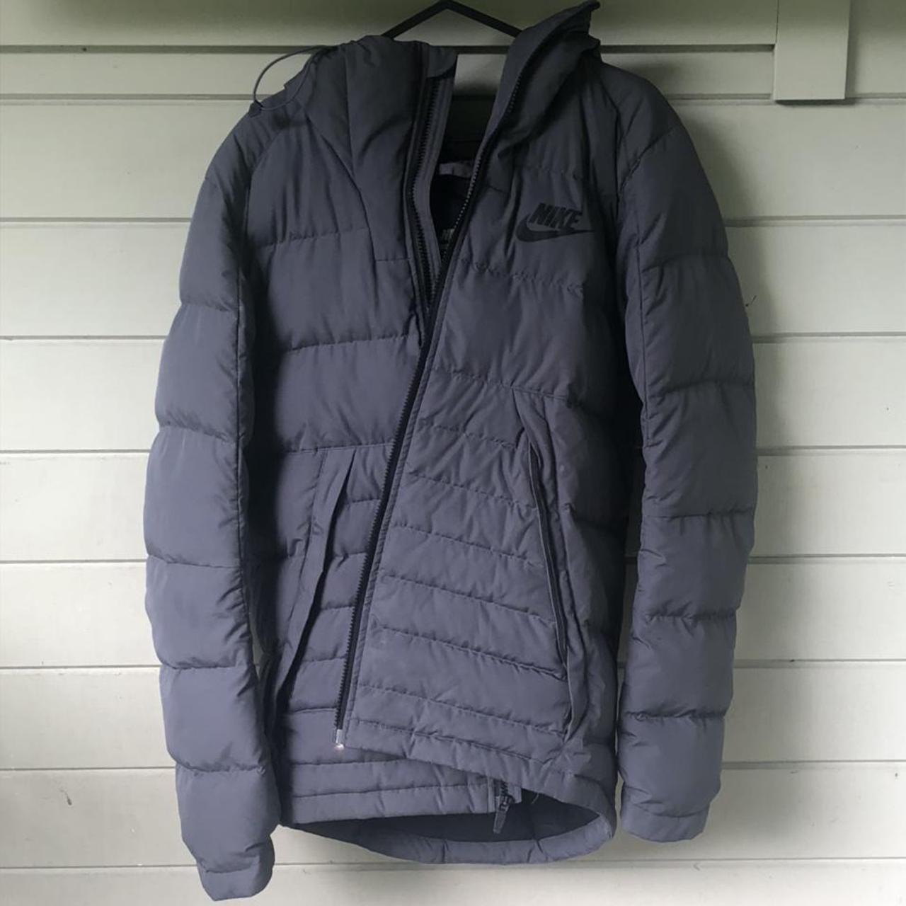 mens grey nike puffer coat