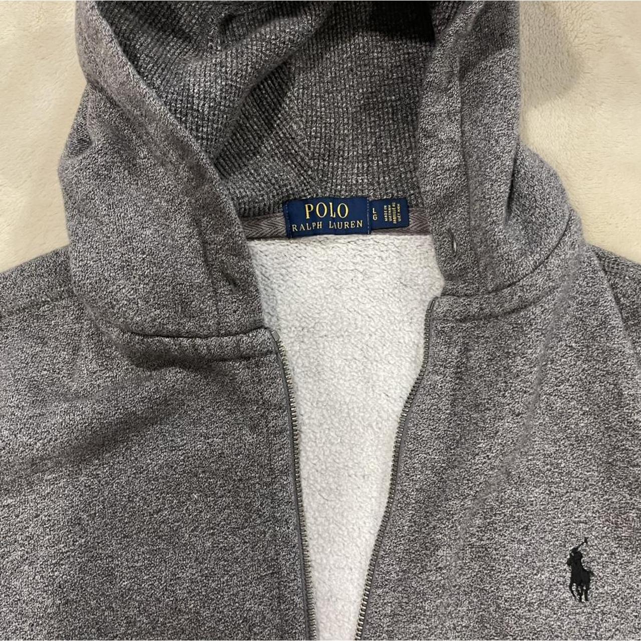 Speckled grey Polo zip up hoodie, size large. Great... Depop