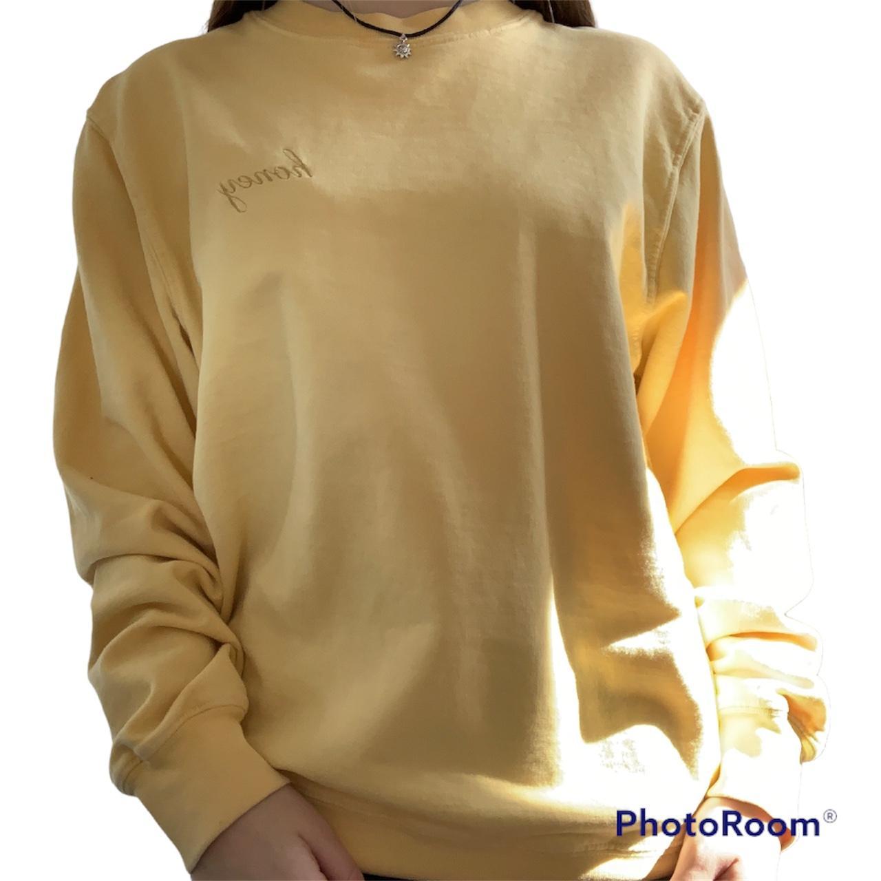 Light yellow honey sweatshirt online