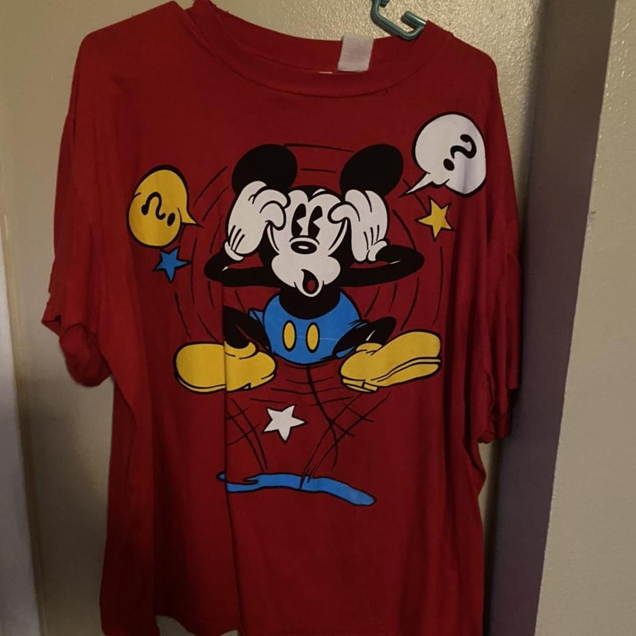 vintage mickey mouse t shirt size xl vintage mickey... - Depop