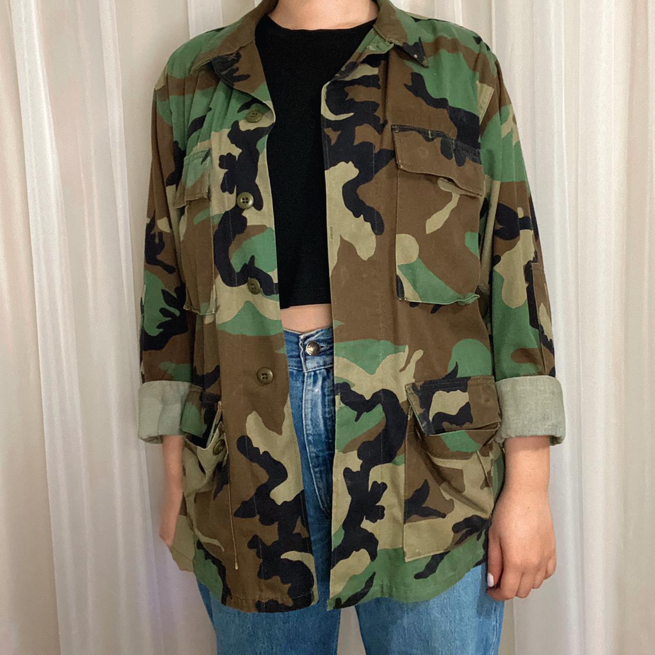 Vintage oversized clearance camo jacket