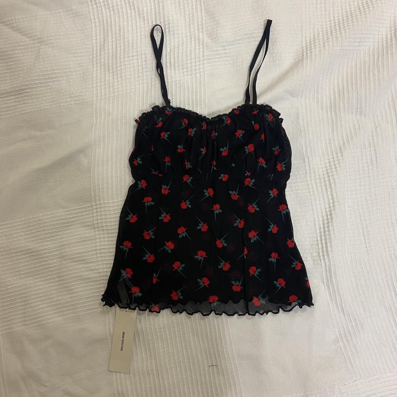 Out from under urban outfitters floral mesh cami... - Depop