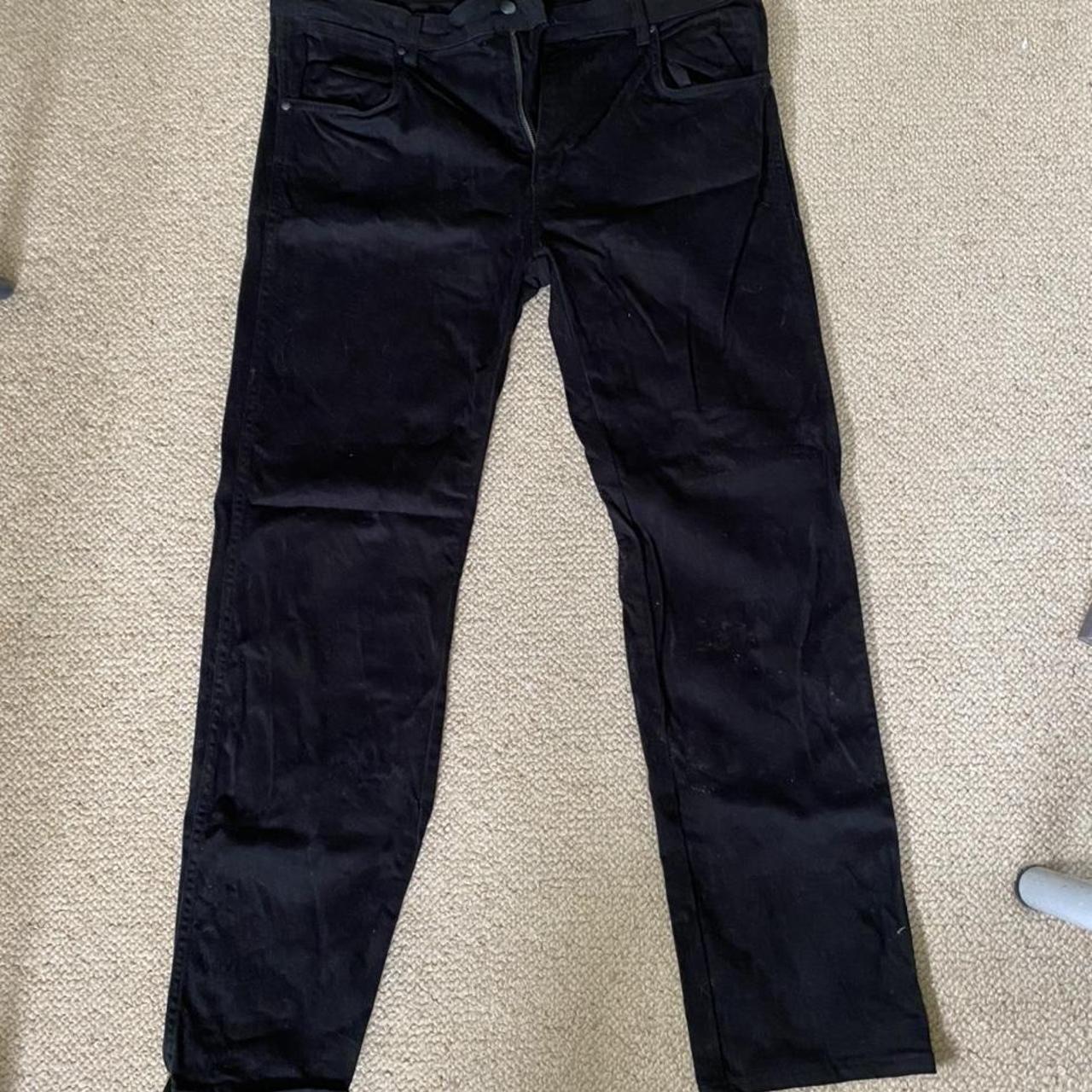 mens wrangler black jeans