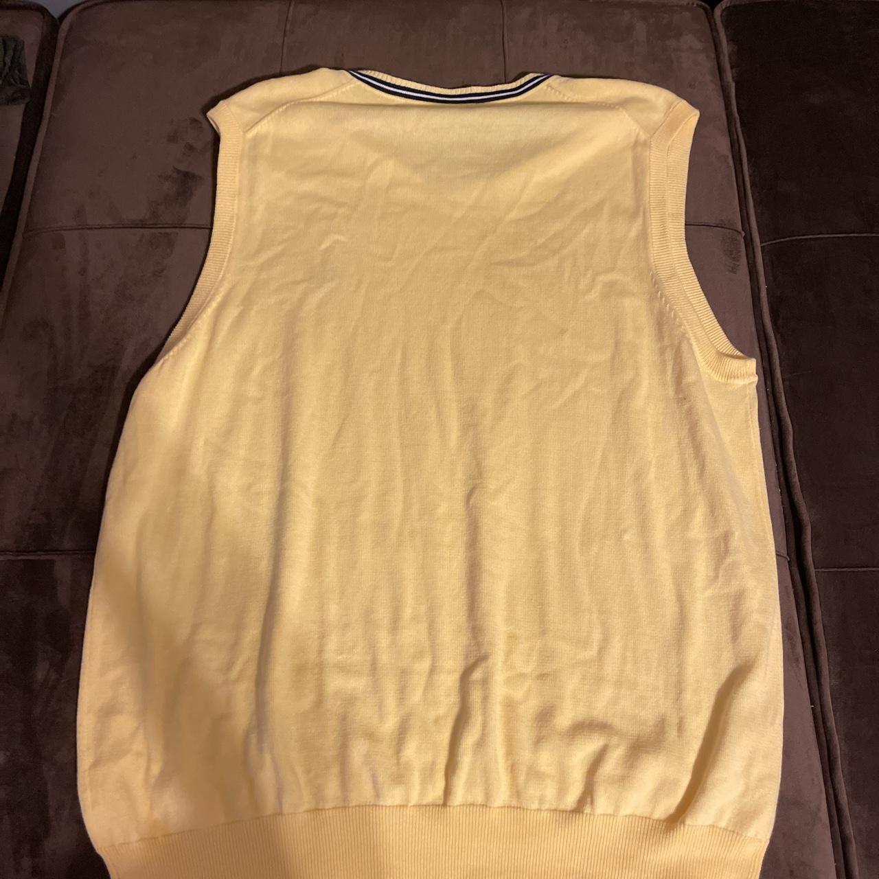 Chaps Men's Yellow Vest Depop
