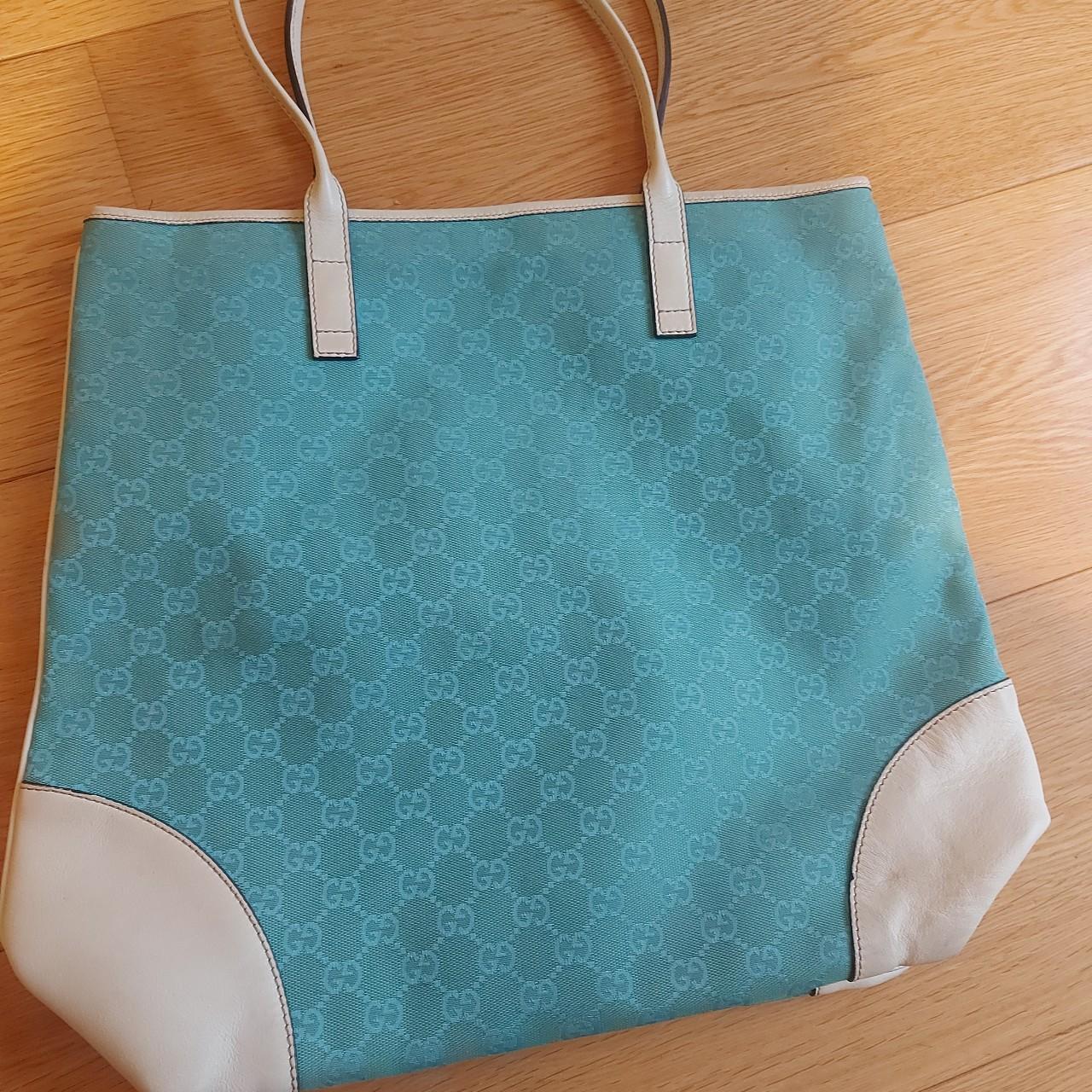 Gucci blue discount tote bag