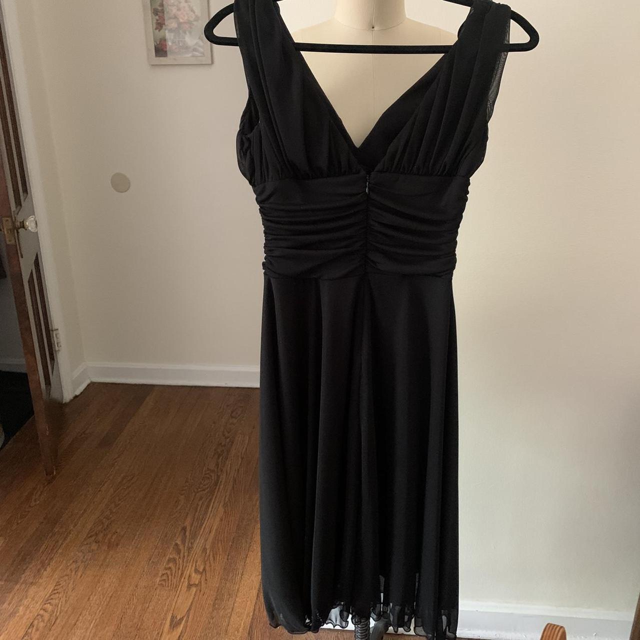 1950s Retro Style Black Cocktail Dress by... - Depop