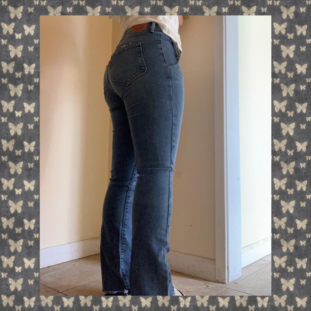 Womens jeans hot sale frayed bottom