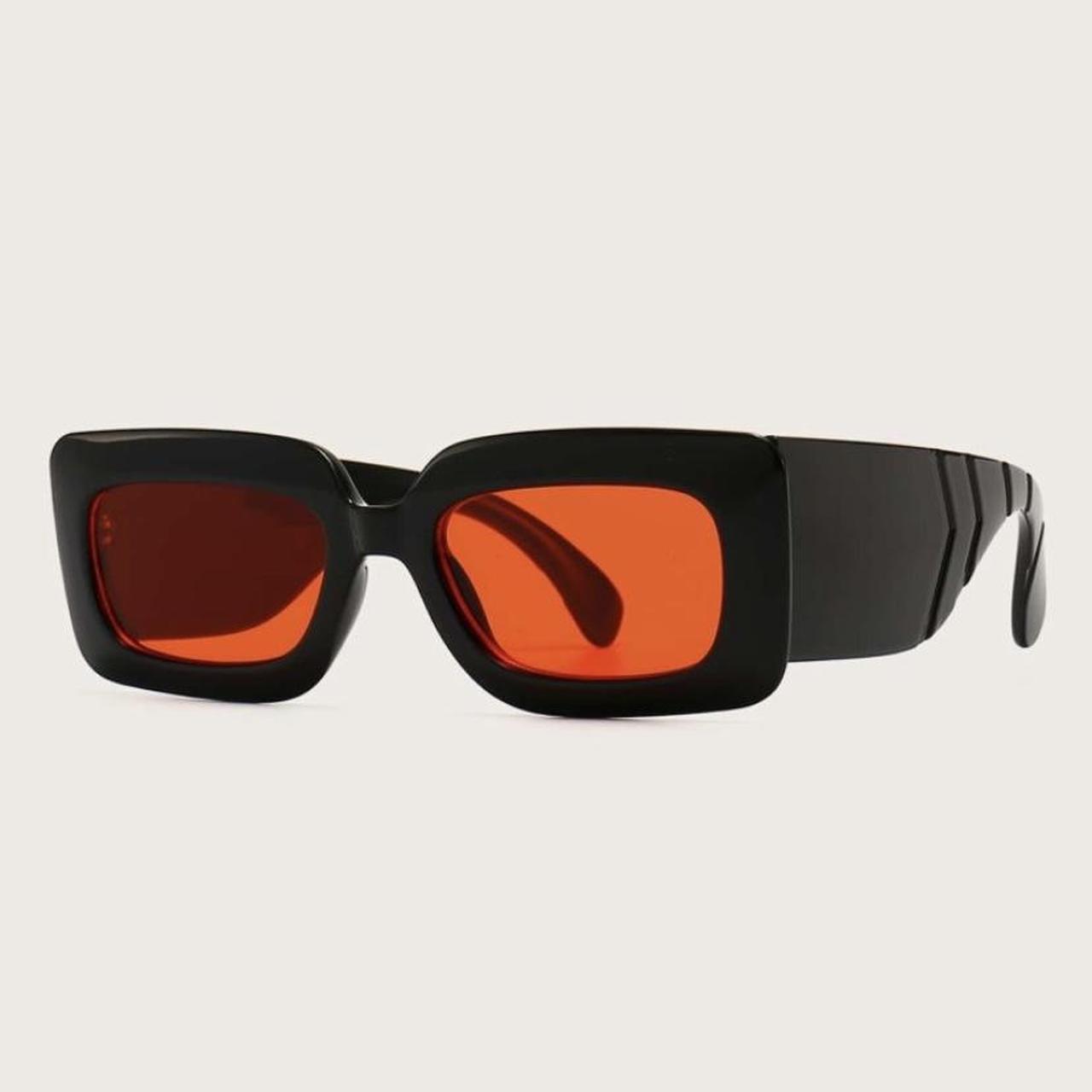 Orange lenses Retro sunglasses One size fits all... Depop