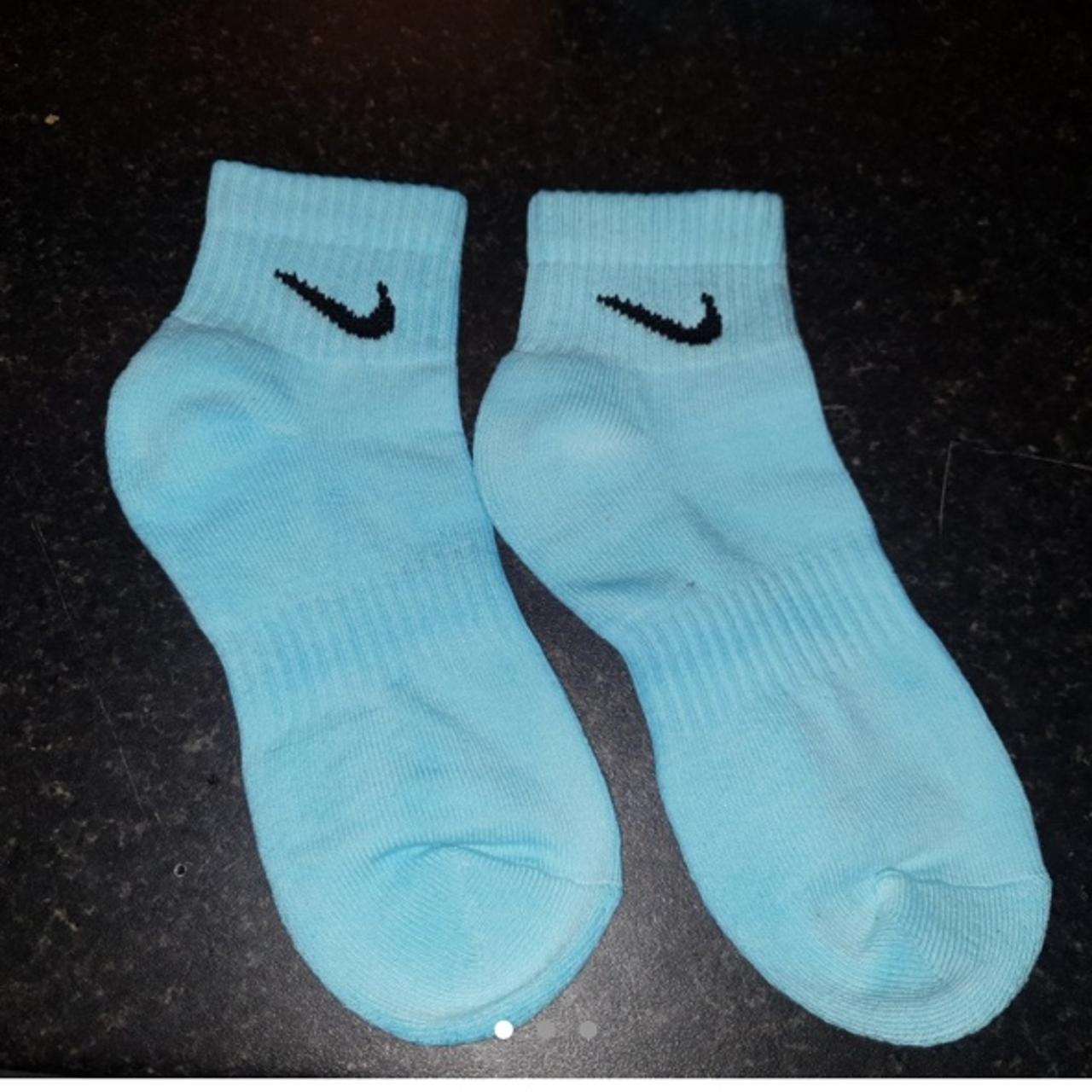 baby blue nike socks
