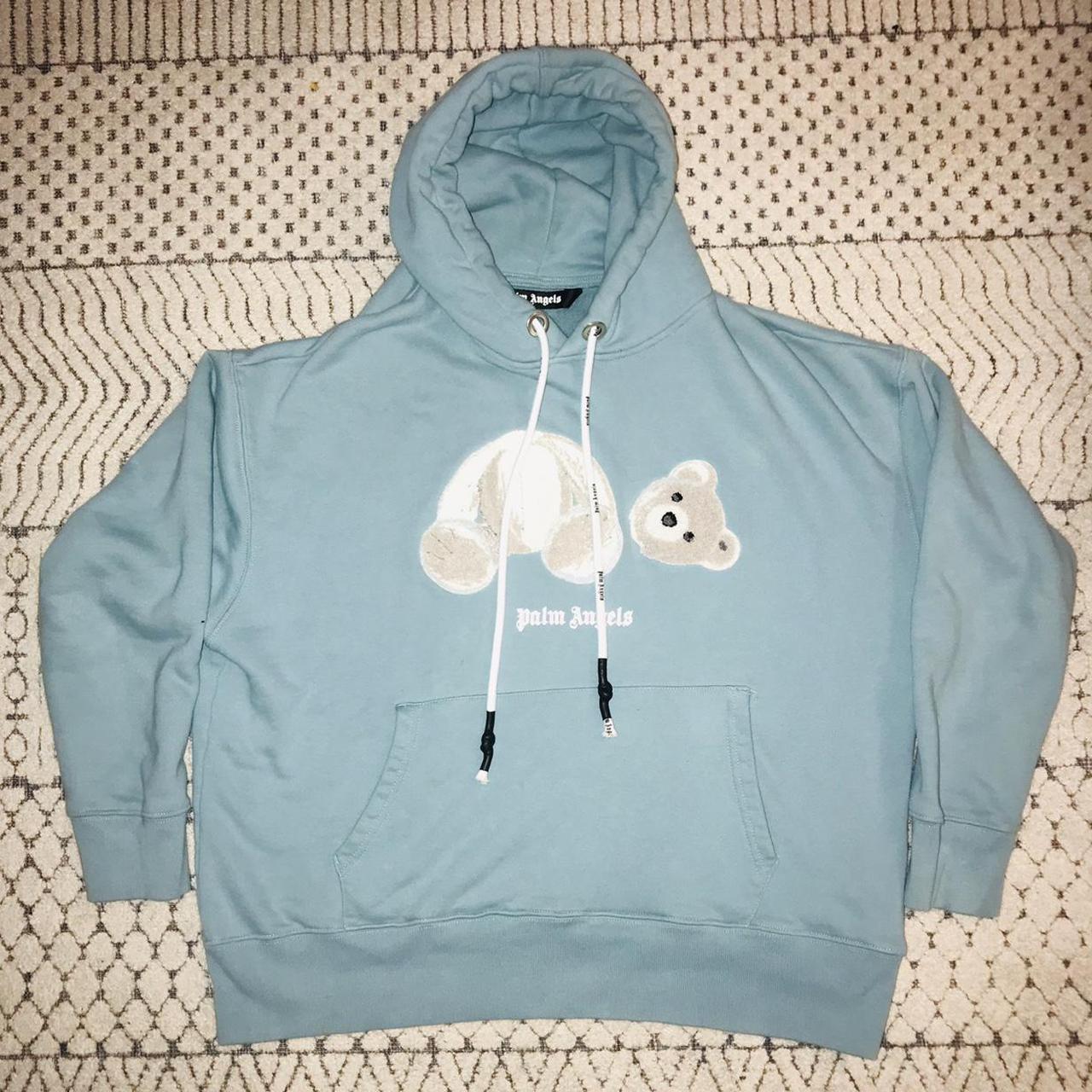 Ice Bear Palm Angels Teddy Bear Hoodie White Palm Angels Ice-bear