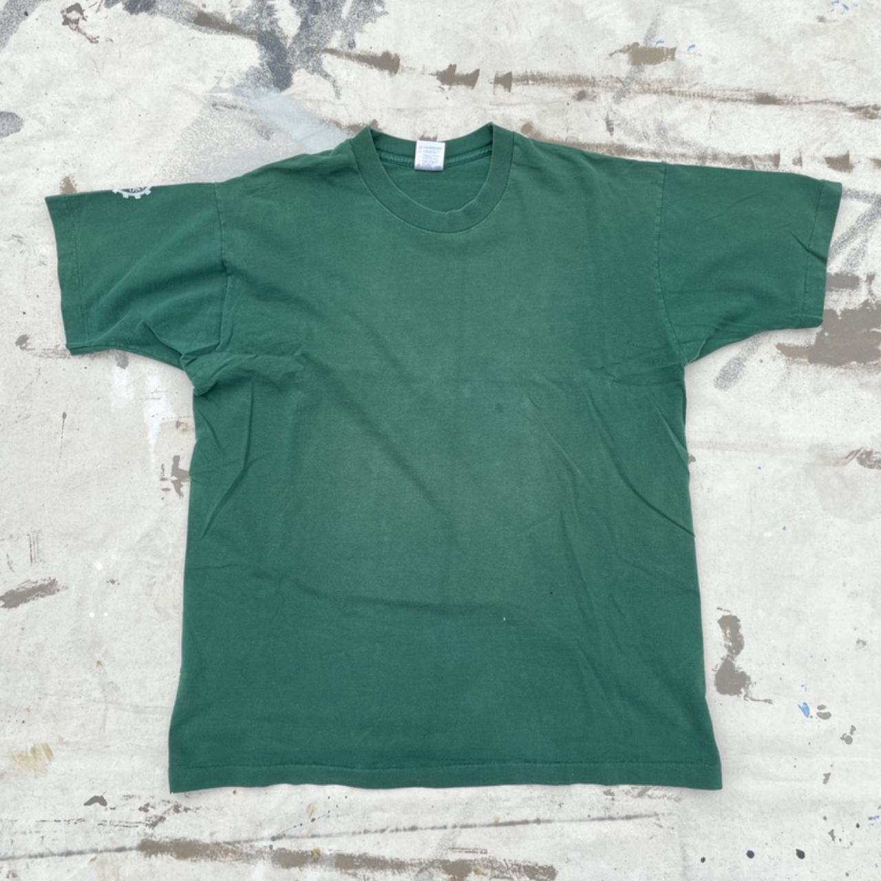 Sun Faded Forest Green Engineers Tee-... - Depop