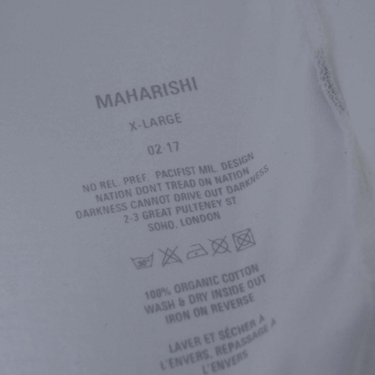 Maharishi Men's White and Cream Shirt (4)