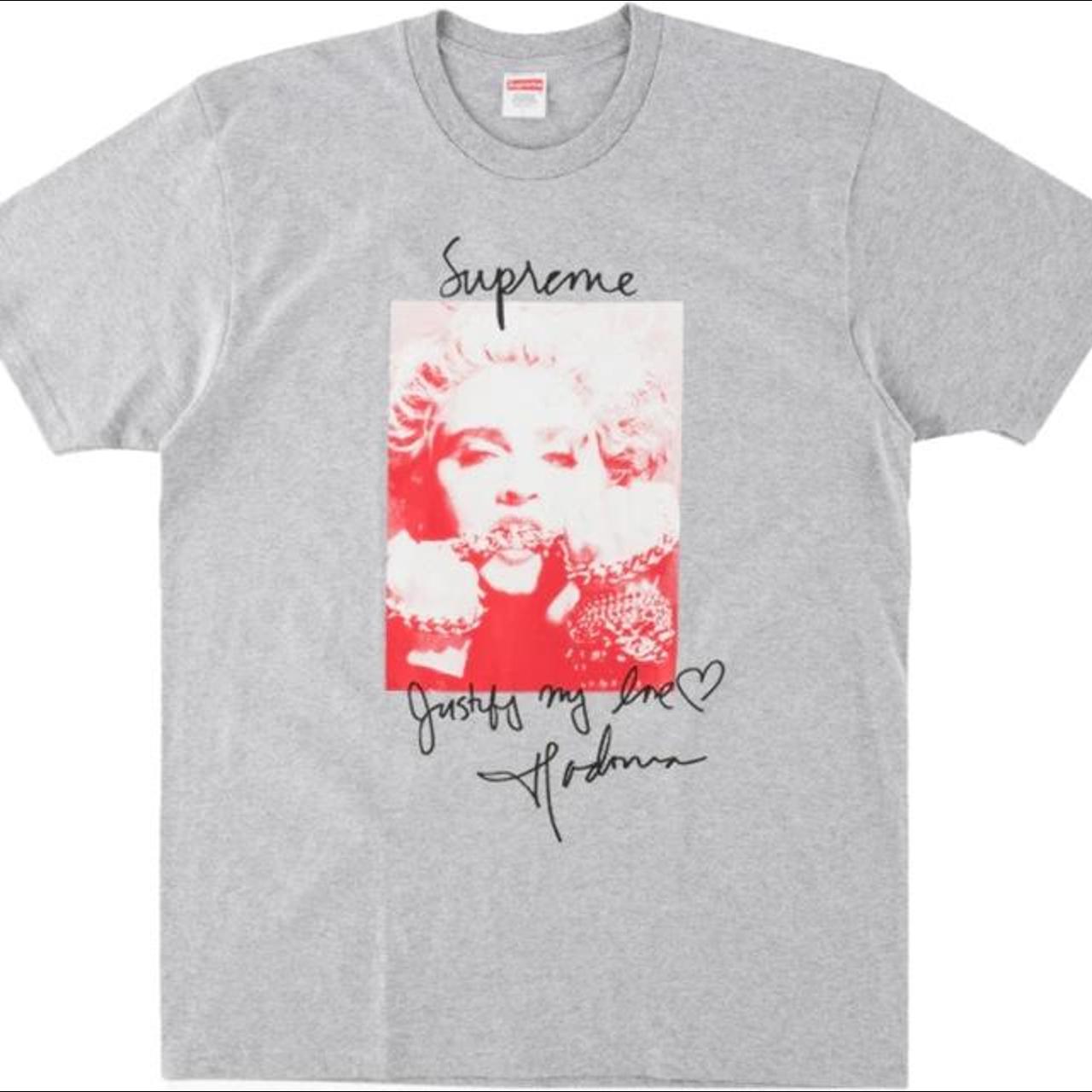 Supreme Madonna Tee (M), - Brand New, - FW 18, - Grey