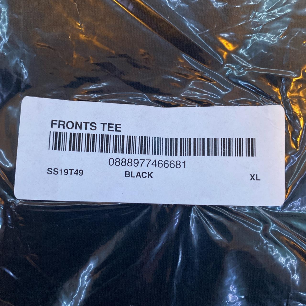 Supreme Fronts Tee (XL) - Brand New - SS 19 - Black - Depop