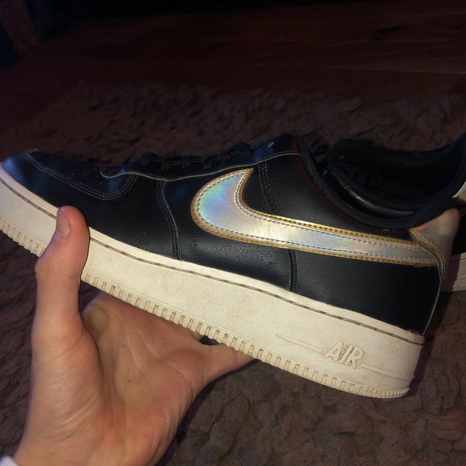 black holographic air force 1