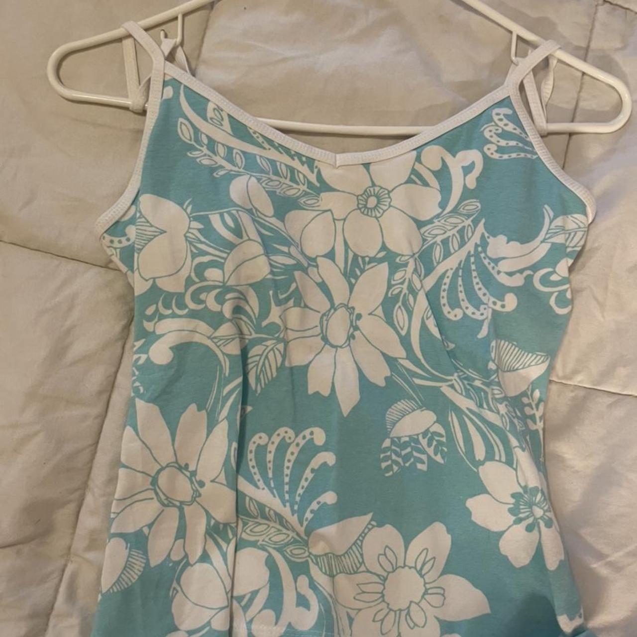 Coconut girl summer blue tank top Size medium fits... - Depop