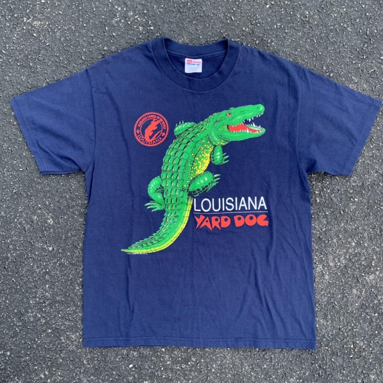 Vintage grey Louisiana Yard Dog t-shirt screen stars mens medium