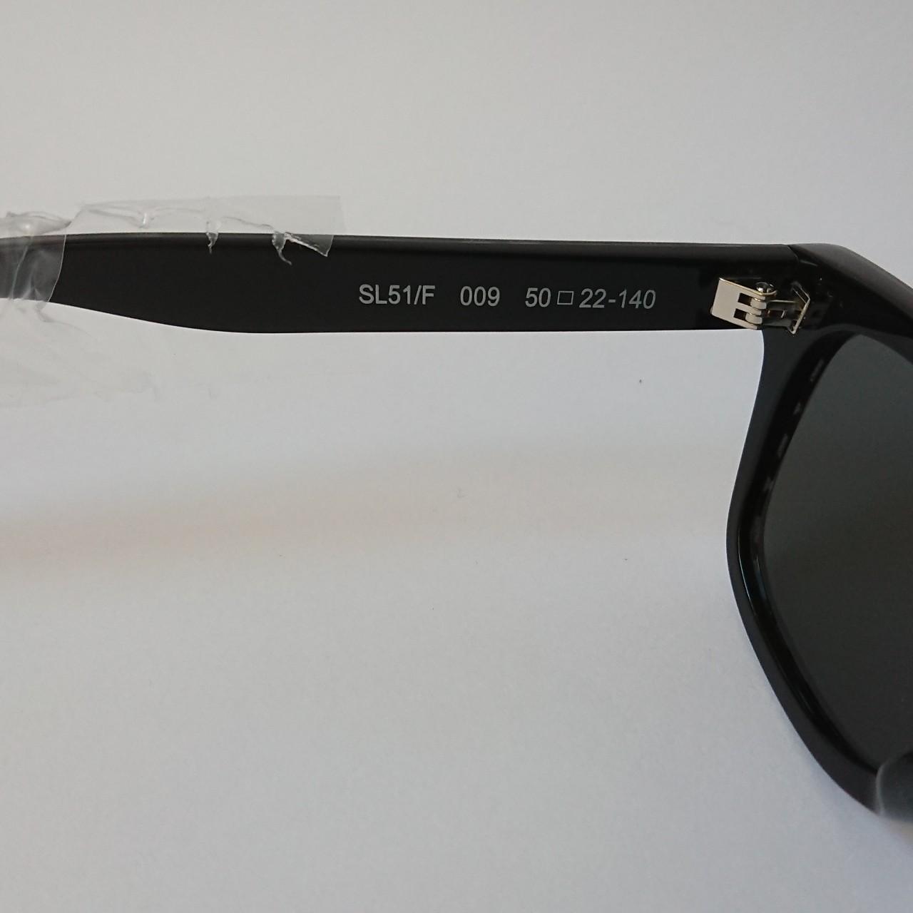 Saint Laurent Heart Sunglasses - SL51 F 009 Black | Depop