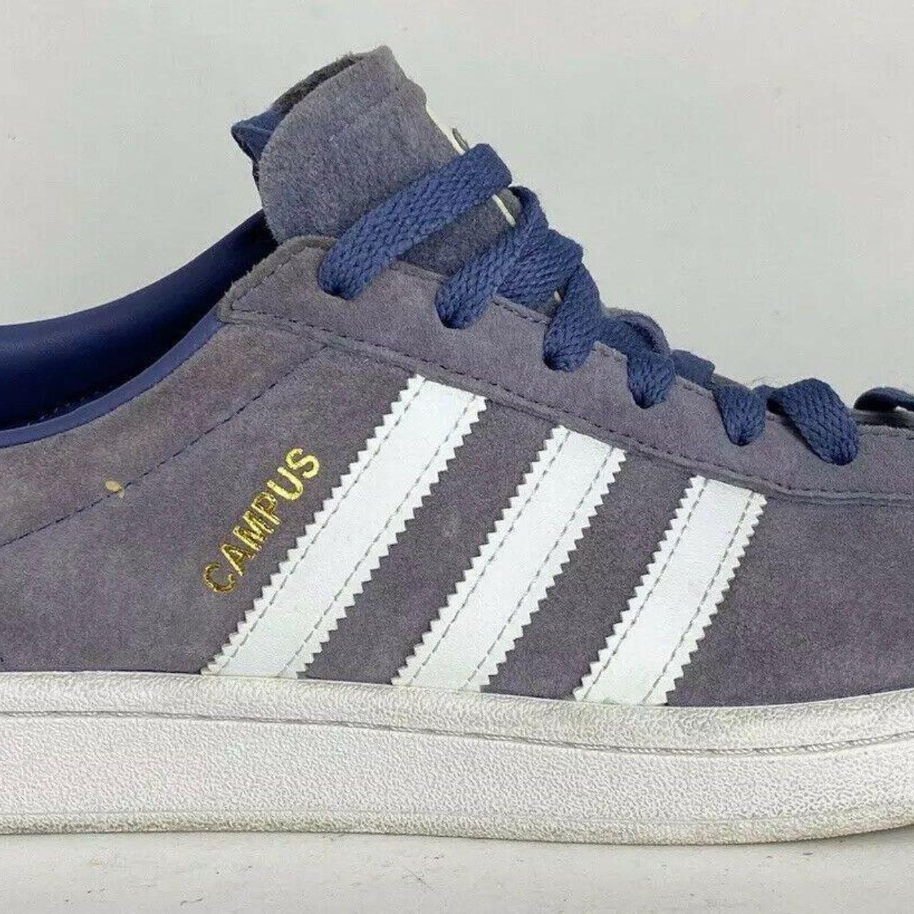 Adidas Blue Suede 3 Stripes 029 029004 Sneakers Size... Depop