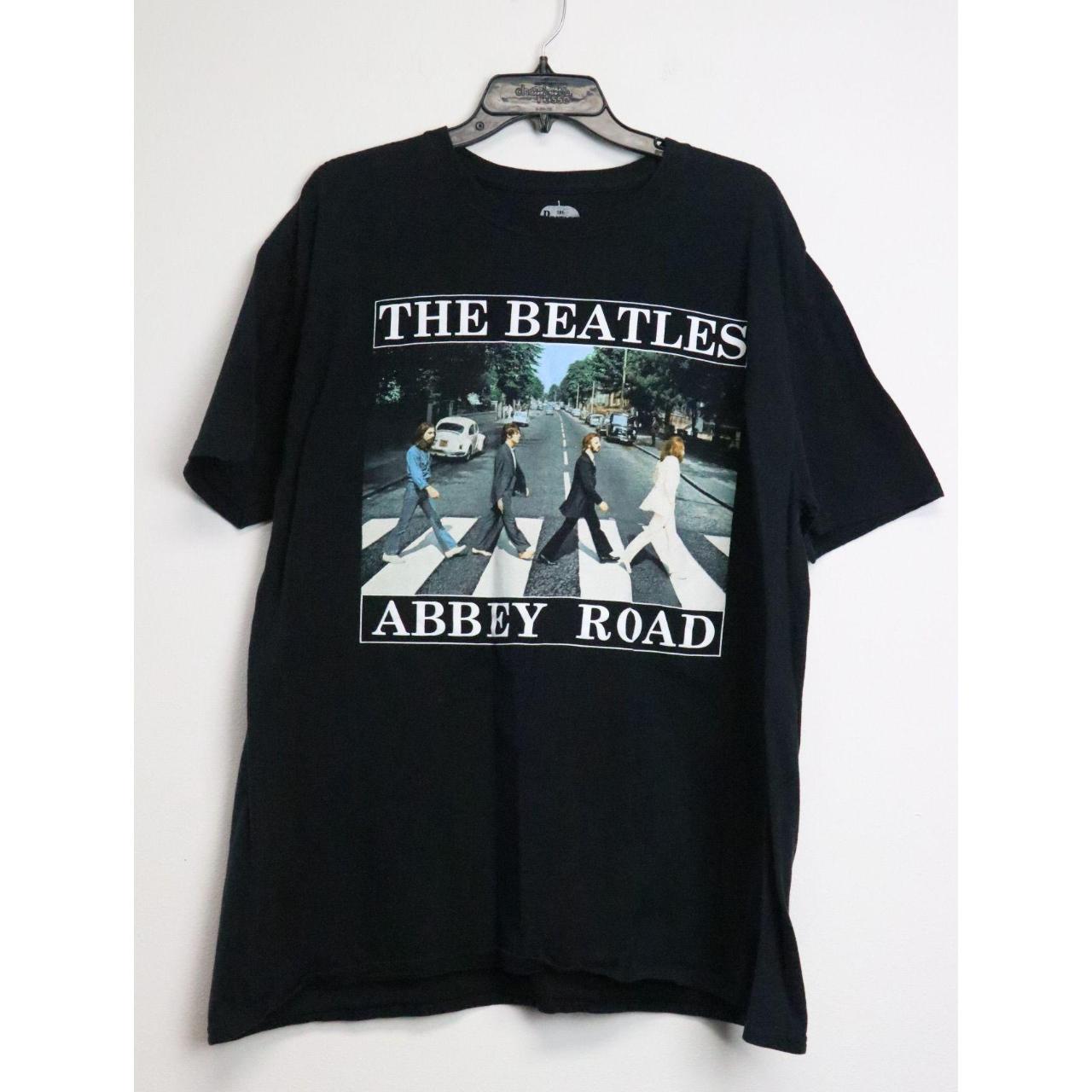 Vintage The Beatles Abbey Road Black Cotton 2X Men’s... - Depop