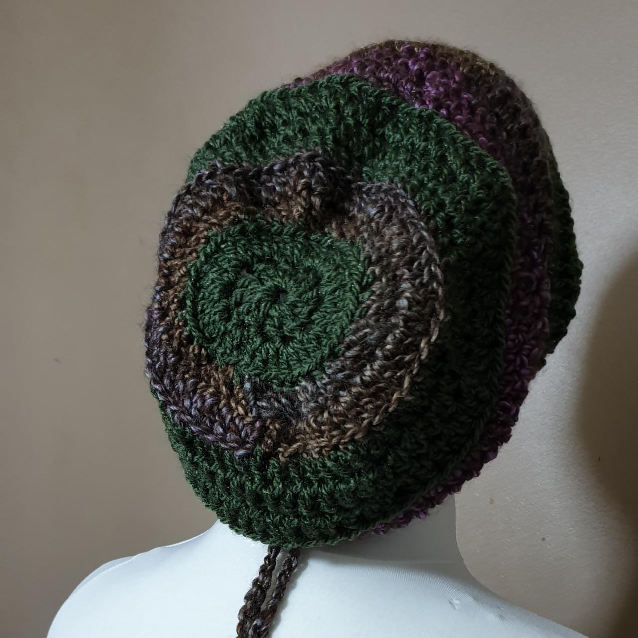 Women's Green and Purple Hat | Depop